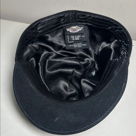 Harley-Davidson women’s short brim conductor black hat - Picture 5 of 8